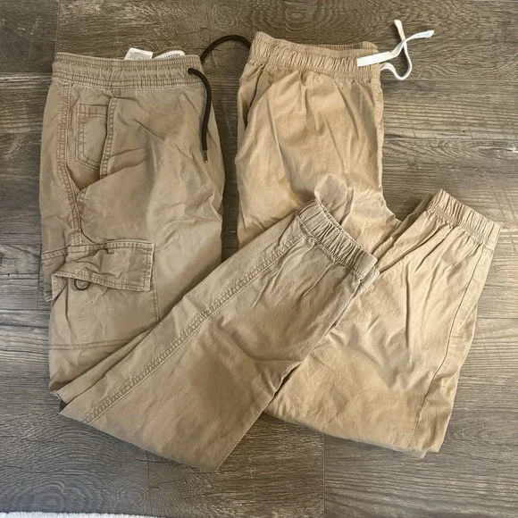 Levi's Signature And DSG Cargo Khaki Joggers Men's Size S Drawstring Elastic - Picture 1 of 16